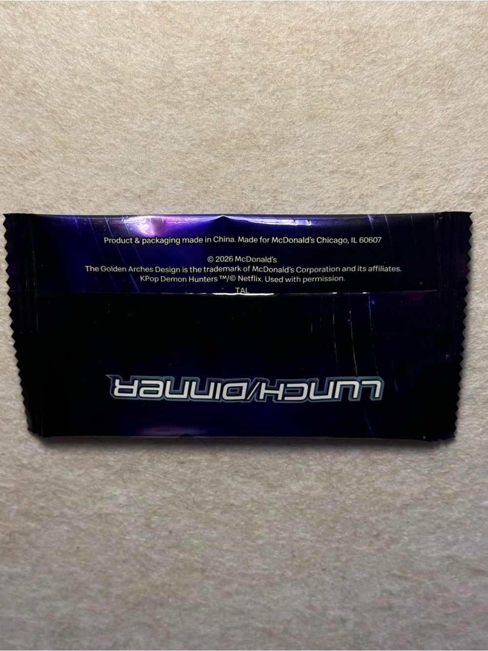 McDonalds 2026 Kpop Demon Hunters Huntrix Trio Rare Holographic & Seasoning - Picture 6 of 7